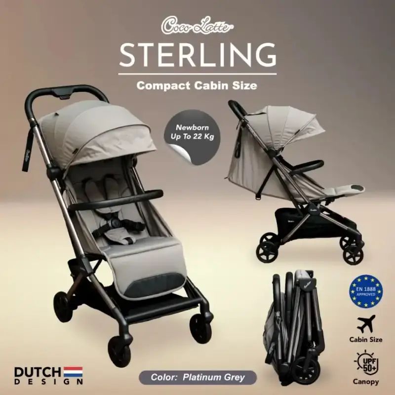 Jual Cocolatte Cl 12502 Sterling Stroller Kereta Dorong Bayi - Black ...