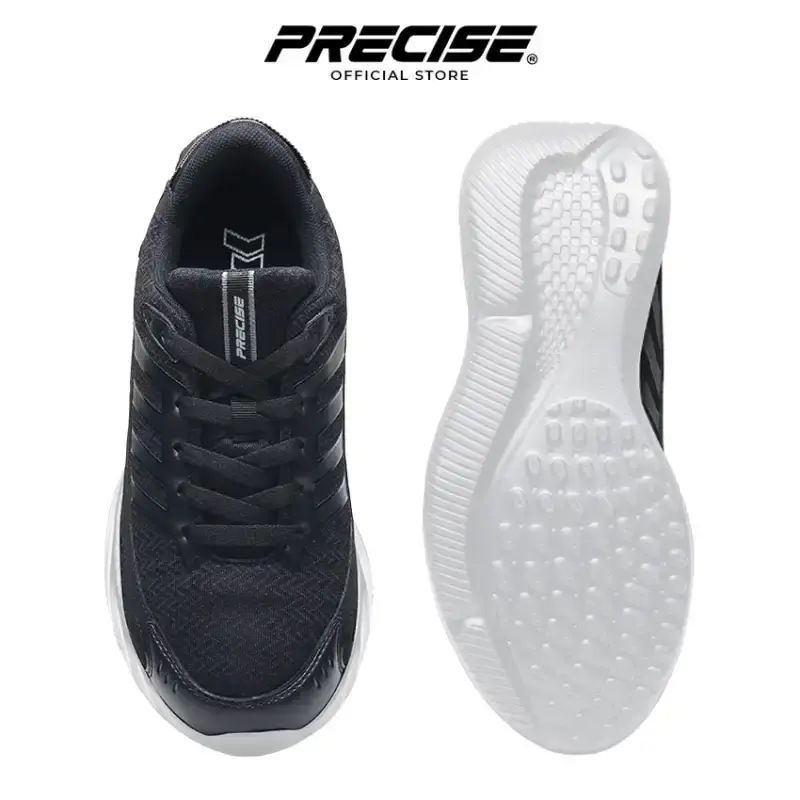 Promo Precise Kyoku Lc W Sepatu Sneakers Sekolah Hitam - Black/white ...