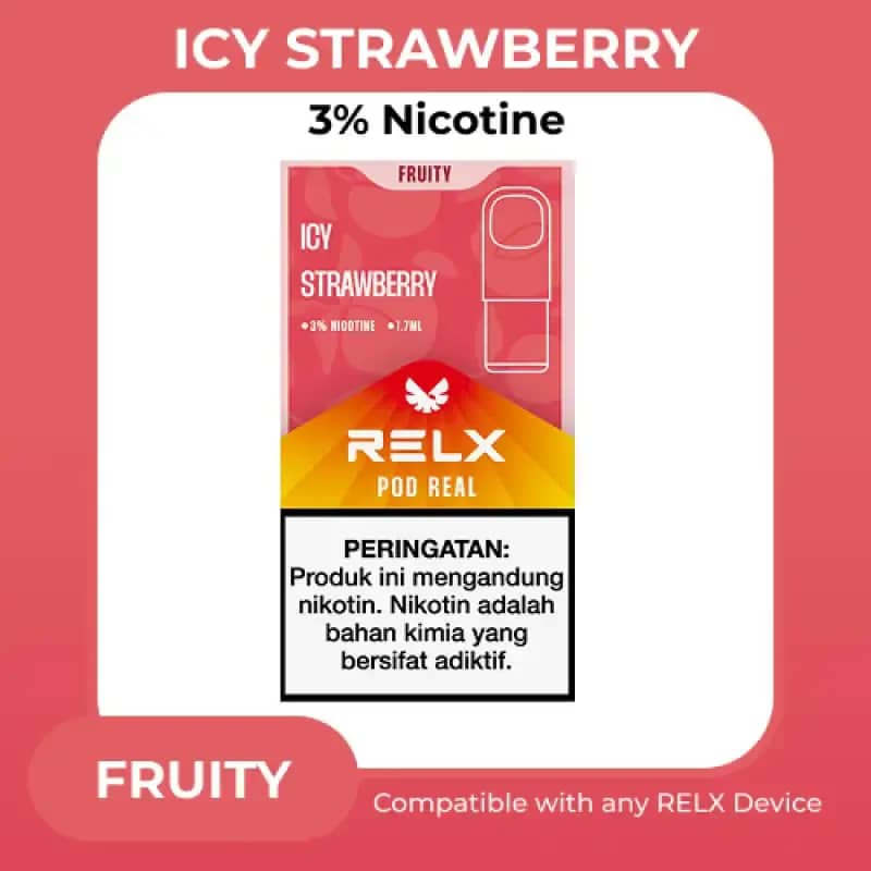 Jual Relx Pod Real - Lcy Strawberry Di Seller Relx Store Indonesia Flagship Store - Pegangsaan Dua, Kota Jakarta Utara | Blibli Jual Relx Pod Real - Lcy Strawberry Di Seller Relx Store Indonesia Flagship Store - Pegangsaan Dua, Kota Jakarta Utara | Blibli