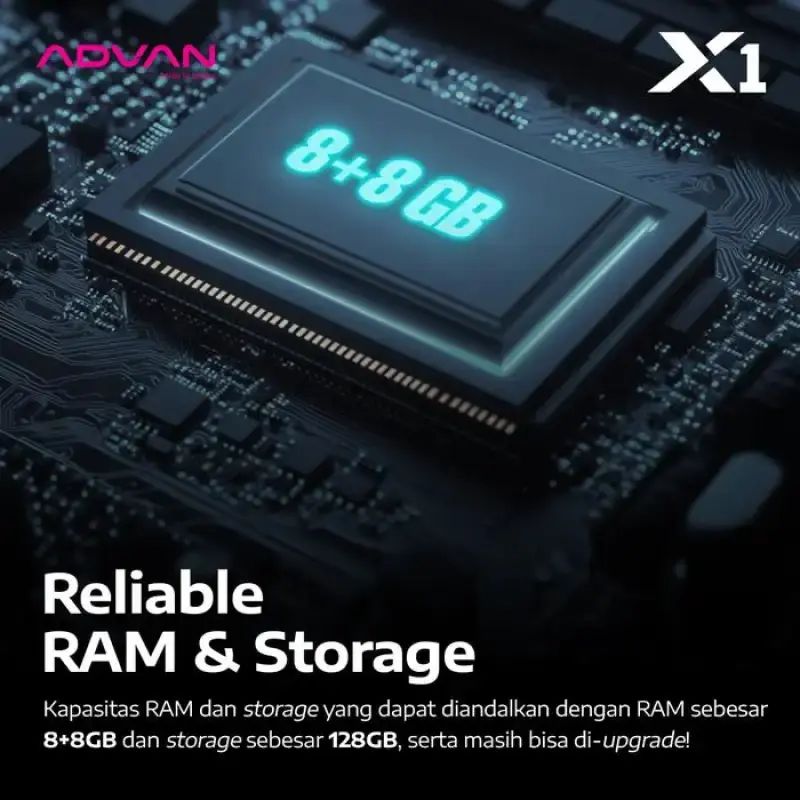 Jual Advan Vandroid X1 Mediatek Helio G100 8gb+8gb/128gb 120hz Ips Fhd+ ...