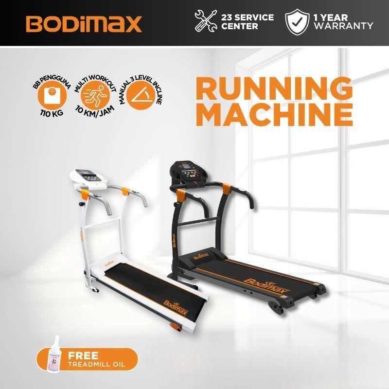 Bodimax New Running Machine Treadmill Alat Olahraga Fitness