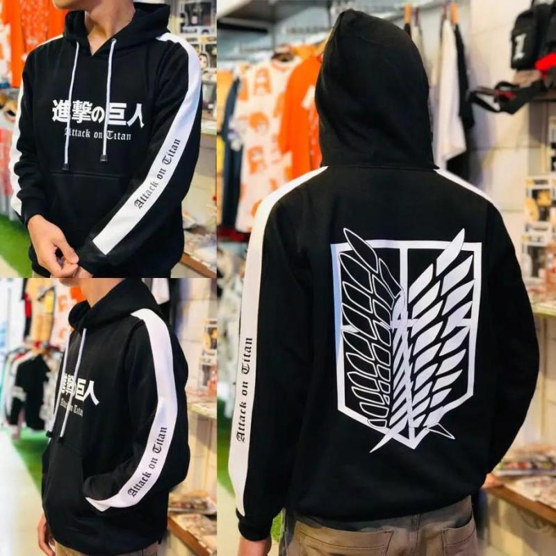 Jual Hoodie Sweater Snk Stripe Black Anime Attack On Titan snk Stripe Putih Di Seller Kusaeri Clothing27 Dago Kota Bandung Blibli
