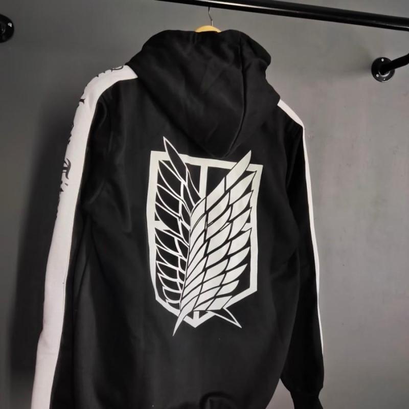 Jual Hoodie Sweater Snk Stripe Black Anime Attack On Titan snk Stripe Putih Di Seller Kusaeri Clothing27 Dago Kota Bandung Blibli