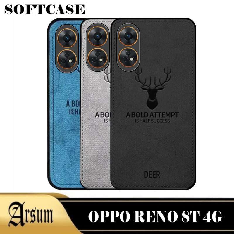 Promo Promo Case DEER Oppo Reno 8T 4G 2023 Softcase Motif Jeans Casing