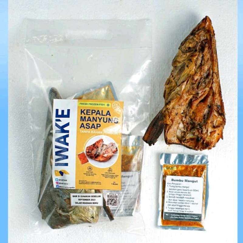 Manyung Asap Promo KEPALA IKAN MANYUNG ASAP IWAKE 450GR SMOKED MANGUT FISH Diskon 10 ...