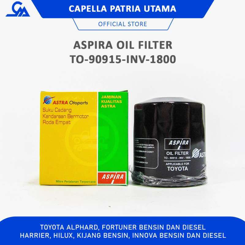 Jual OIL FILTER SARINGAN OLI TO90915INV1800 TOYOTA ALPHARD FORTUNER