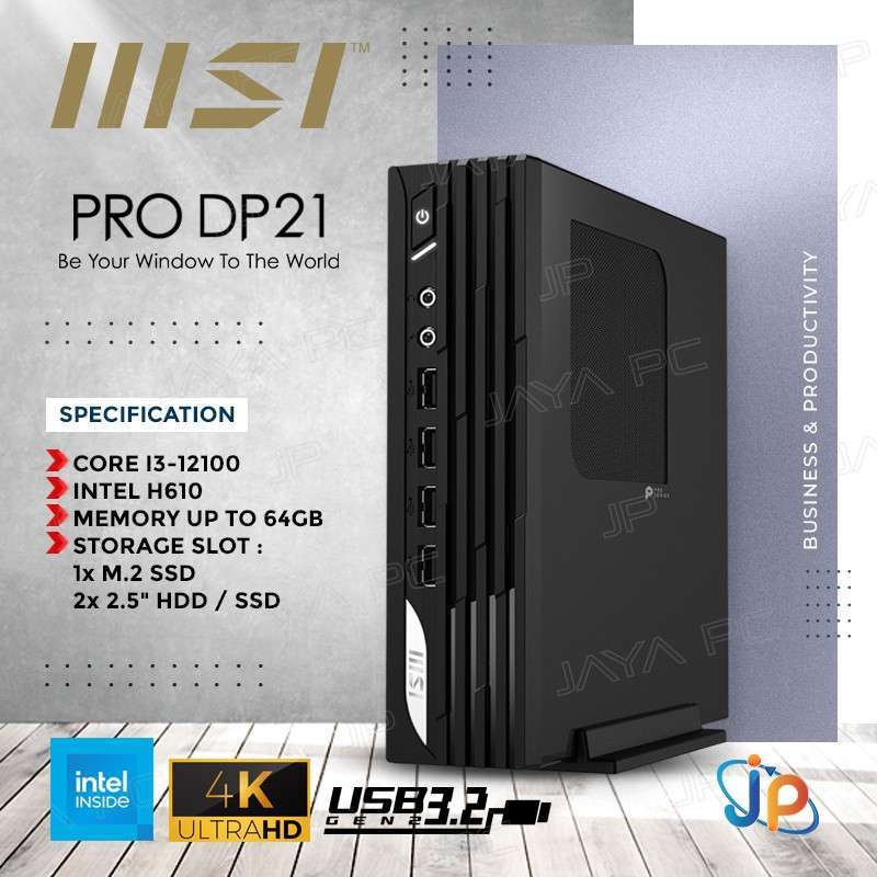 Jual MSI Desktop PC PRO DP21 12M Kit Barebone Intel Core i3 12100 di Seller Jaya PC Mangga