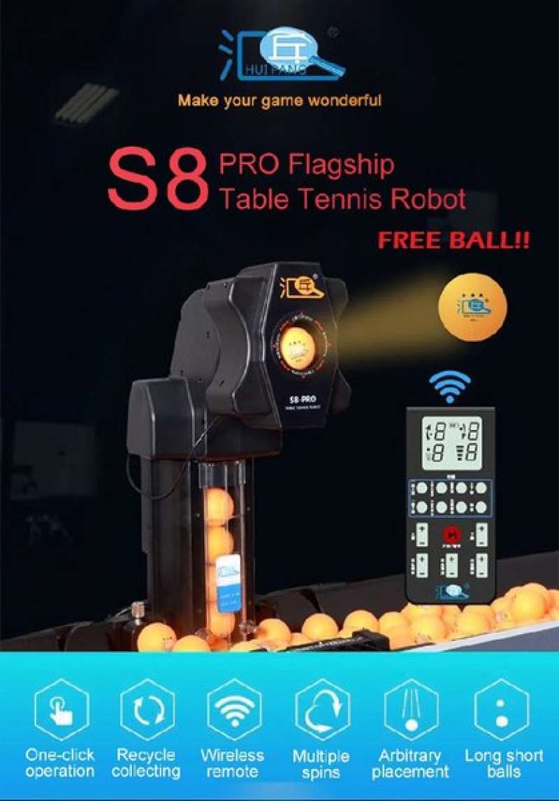 ZXMT Table Tennis Robot - Automatic Ping Pong Ball Launcher With Custom Spin & Speed Settings