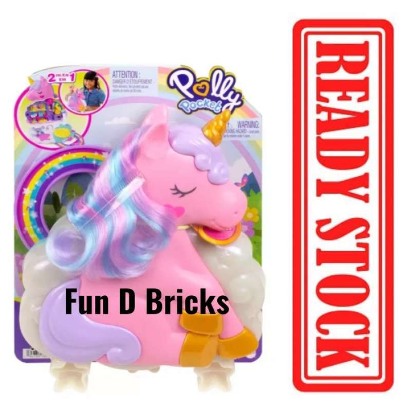 Promo Polly Pocket Rainbow Unicorn Salon Playset Diskon 23 di Seller