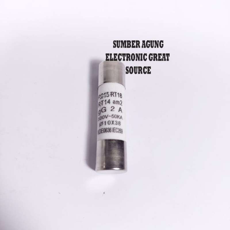 Promo Fuse Keramik 2a R015 Rt18 Rt14 Am2 Gg 2 Ampere 500v 10x38 Sekring ...