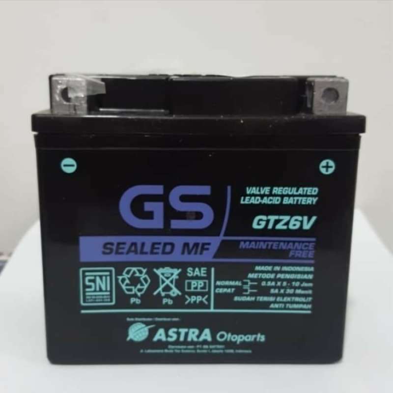 Jual Aki Honda Cbr 150r, Vario 125, Vario 150 Gtz6v Gs Astra Aki Kering