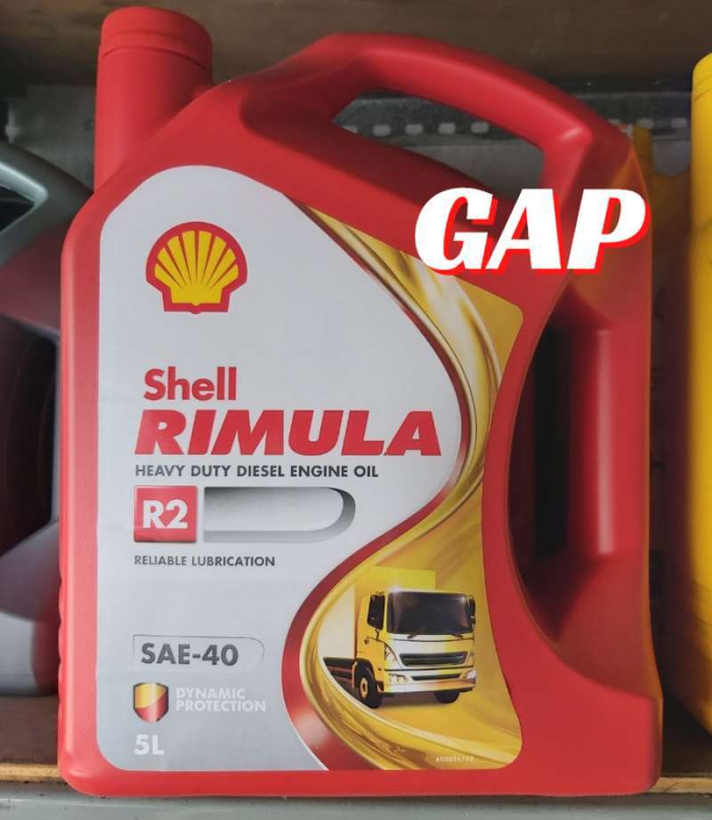 Jual 1 Galon Oli Shell Rimula R2 Sae-40 [ 5 Liter ] / Oli Mesin Diesel ...