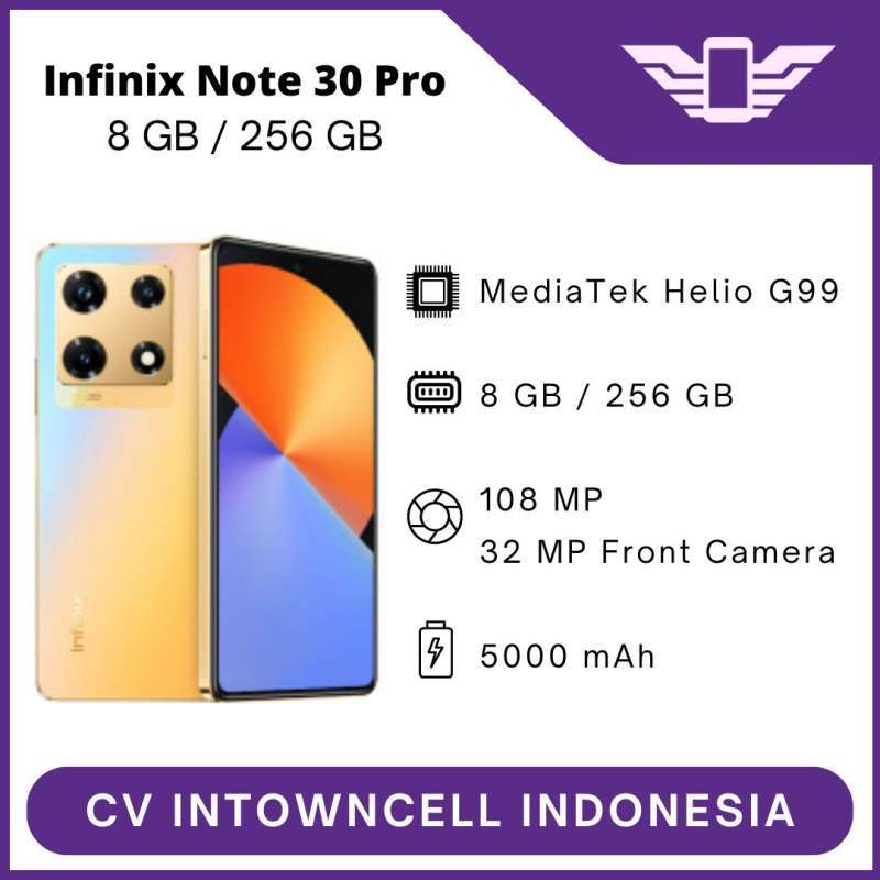 Jual Infinix Note 30 Pro 8/256gb Garansi Resmi Di Seller Cv Intown Cell ...