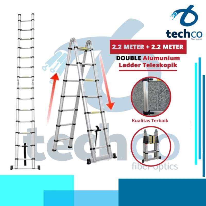 Promo tangga lipat 4meter/tangga double 4 meter/tangga 4, 4 meter