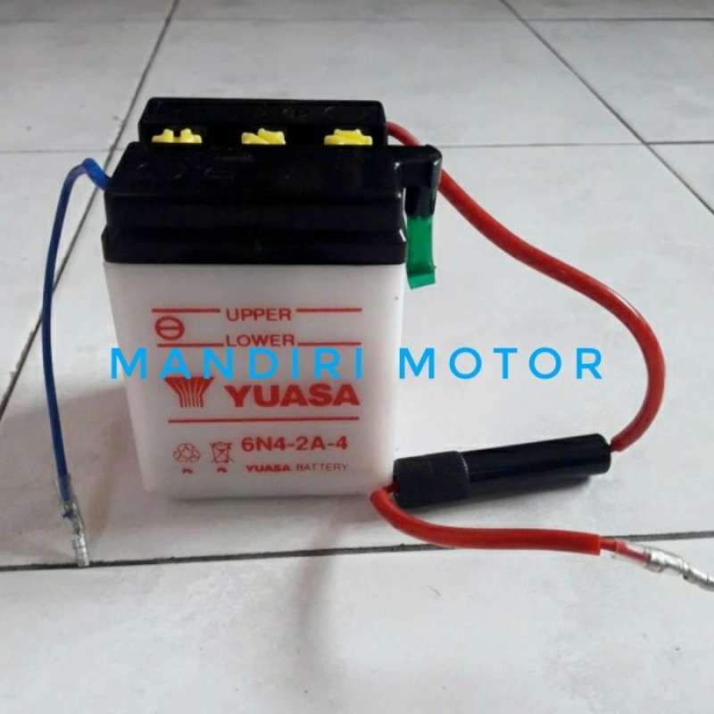 Promo Aki Accu Yuasa 6N4-2A-4 6 Volt Aki Honda Win Win100 Original