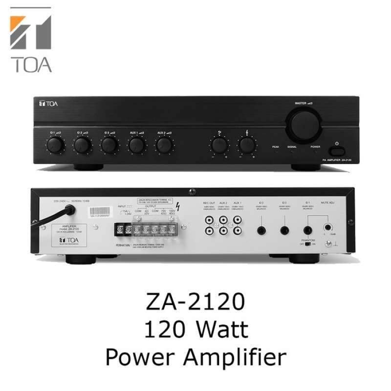 Promo TOA ZA-2120 ZA2120 POWER AMPLIFIER 120 WATT 100V 100 VOLT AMPLY