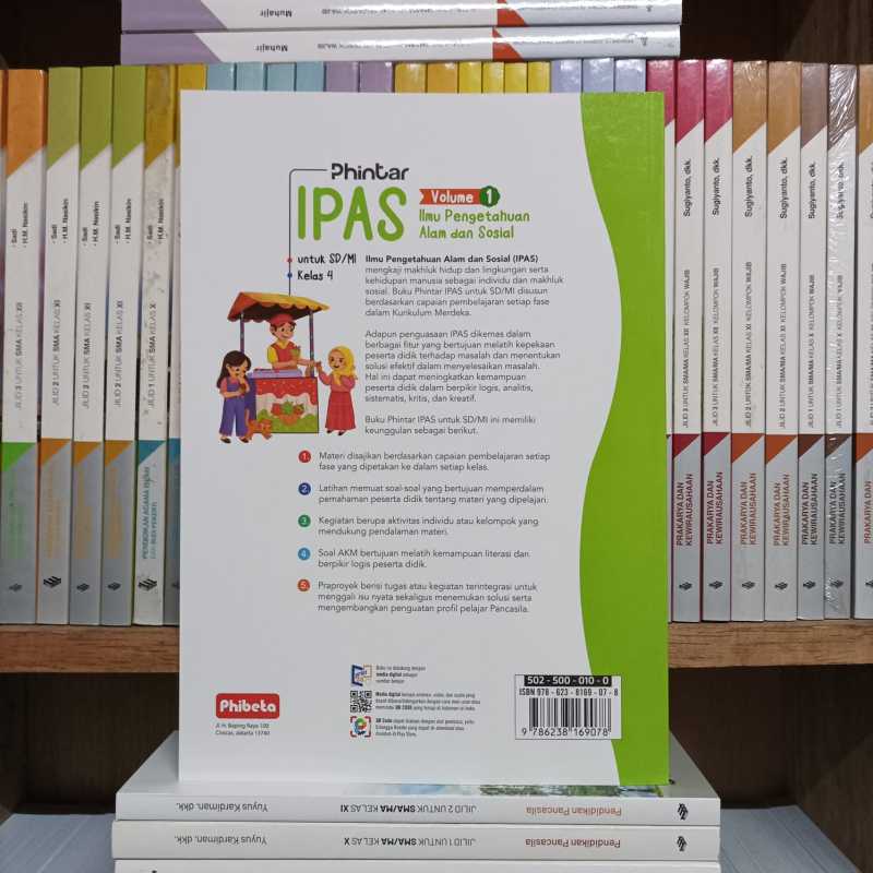 Promo Buku Phintar Ipas Kelas 4 Sd / Mi Volume 1 Kurikulum Merdeka