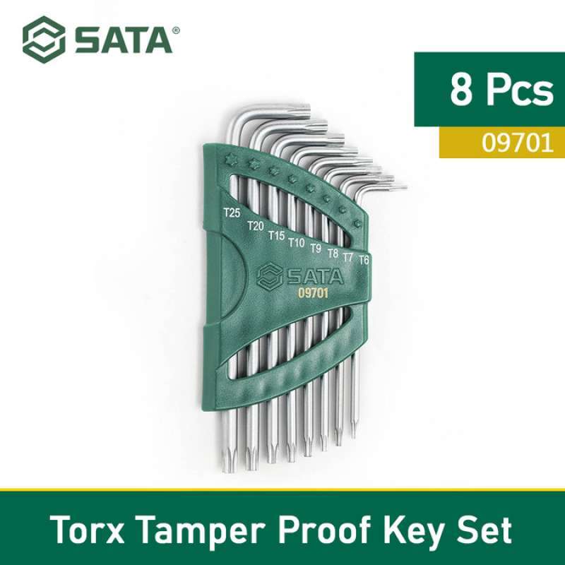 Promo Sata Tools Kunci Bintang Torx Set8 pcs 09701 Diskon 16% di Seller ...