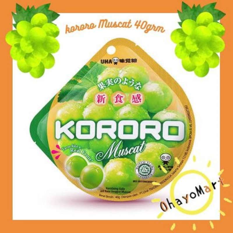 Jual UHA Kororo muscat permen jeli / Japanese Fruit Jelly Candy muscat