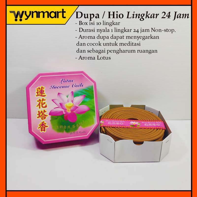 Jual Dupa / Hio Lingkar 24 Jam Lilit Coil Putar Wangi Lotus Di Seller