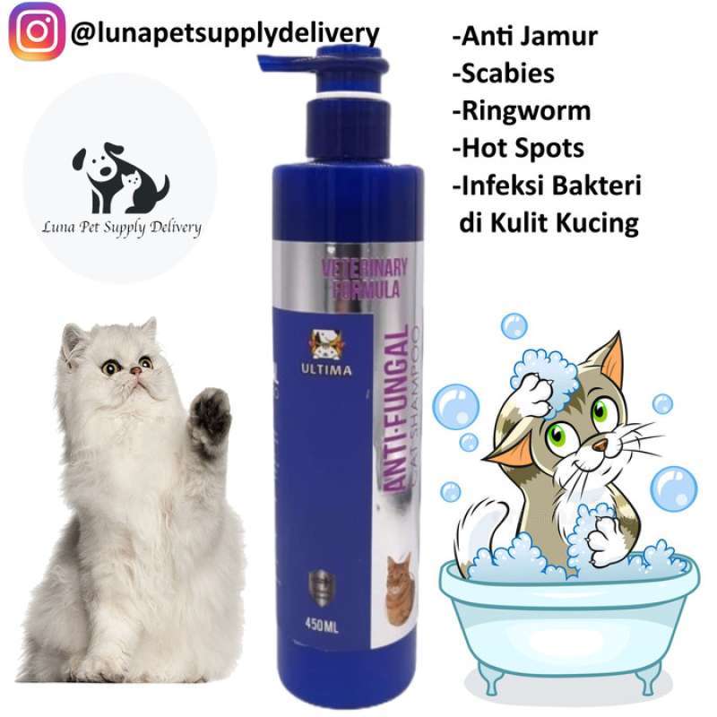 Promo Cat Shampoo Antifungal,Jamur,Scabies,Veterinary Formula 450 ml