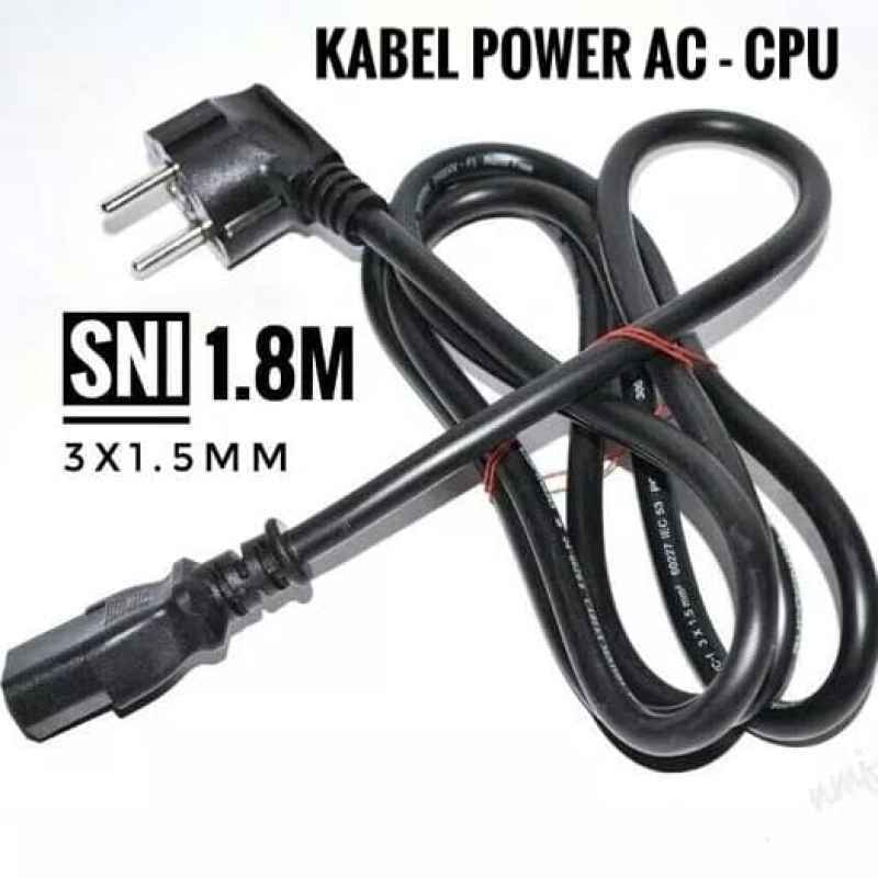 Jual kabel power printer kabel power PC kable power 1.8m AC CORD di