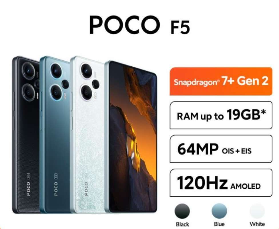 Jual Xiaomi Poco F5 12/256 Gb (garansi Resmi Xiaomi Indonesia) - Blue ...