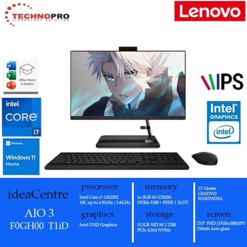 Promo Lenovo Ideacentre AIO 3 24IAP7 T1ID Intel Core I713620H Intel