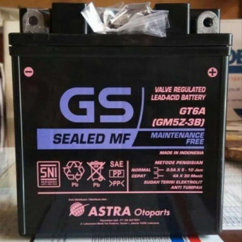 Promo AKI GS MOTOR KAWASAKI KLX 150 GS GT6A BATRE ACCU KERING 100%