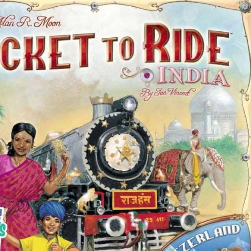 Ticket To Ride Map Collection Volume 2 India & Switzerland Board Game Expansion