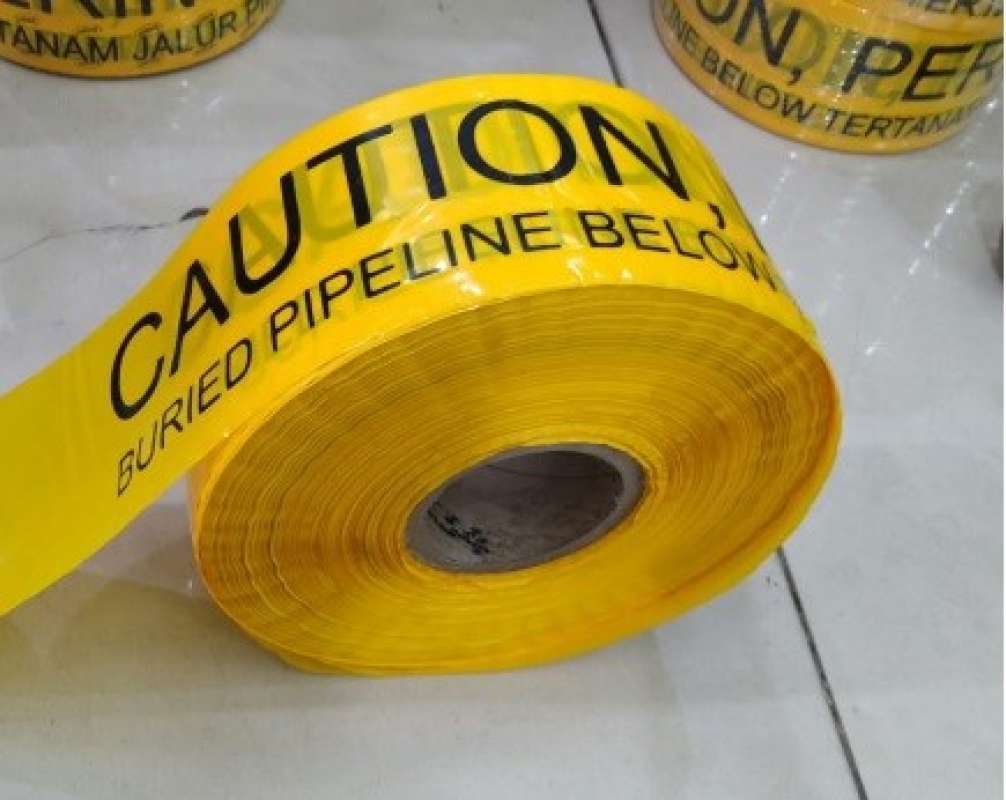 Promo Warning Tape Pipe Line Under Ground,Tanda Peringatan Jalur Pipa