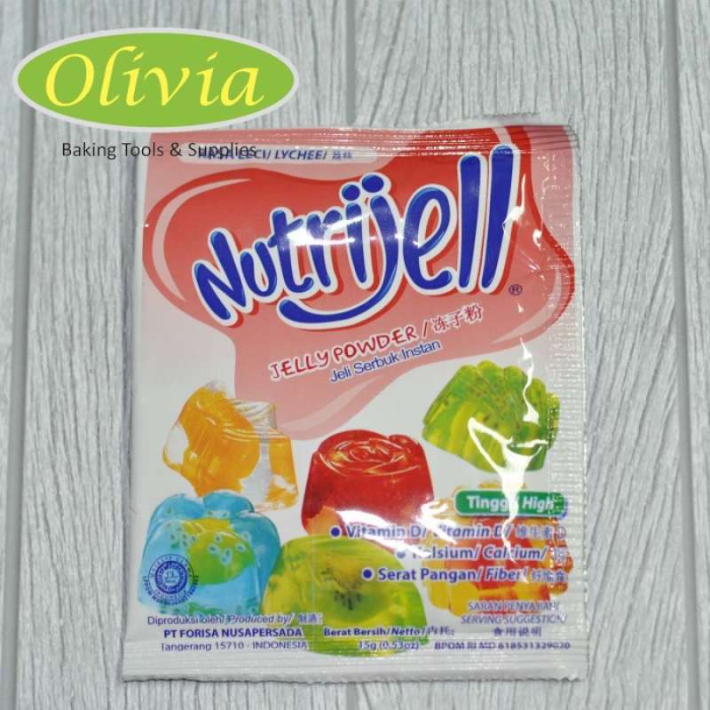 Jual Nutrijell Leci / lychee Jelly Powder / Agaragar 15 gr di Seller