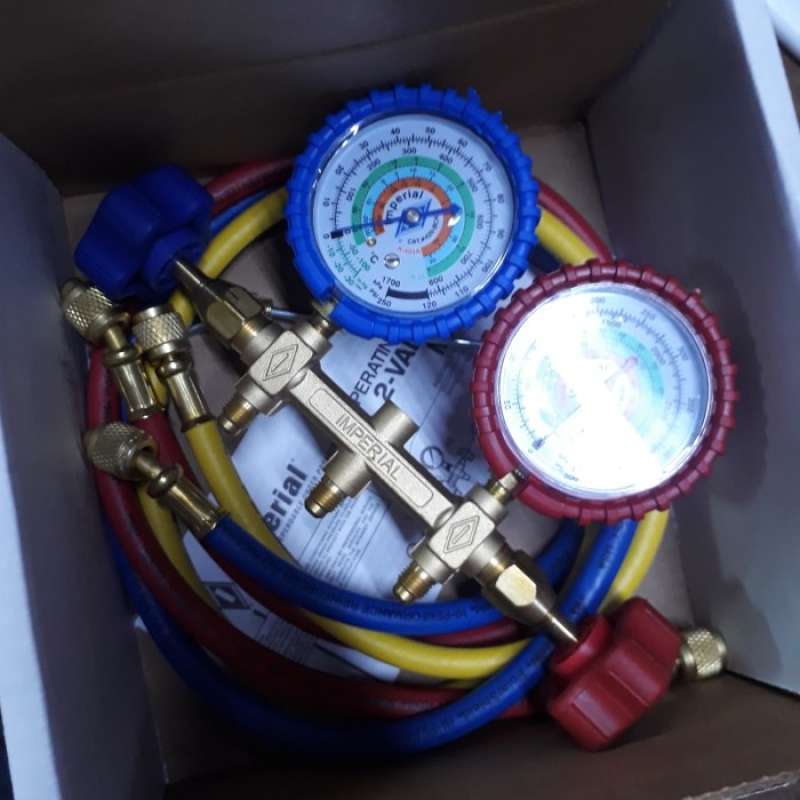Promo Manifold Set Gauge Imperial 482CKP R134A R22 Diskon 23 di Seller