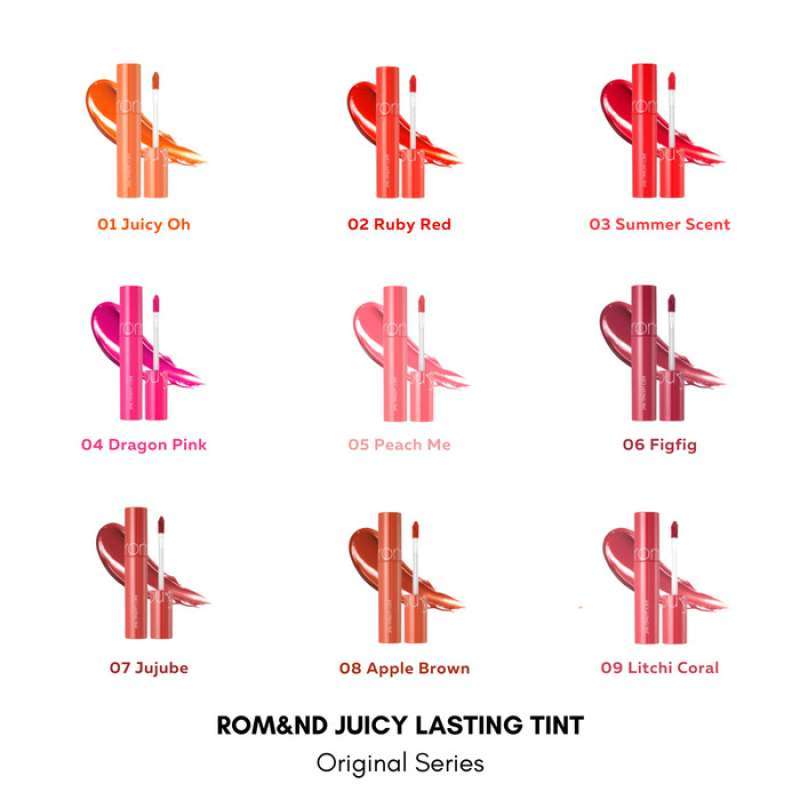 Promo ROMAND - Juicy Lasting Tint (13 Best Colors) Diskon 20% di Seller ...