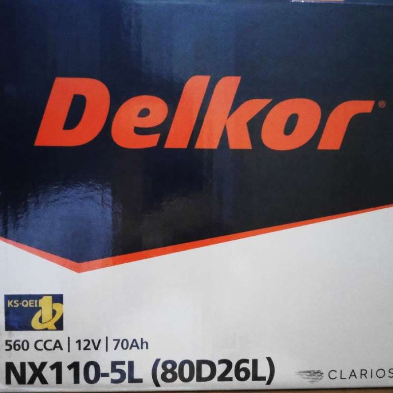 Jual Accu inova /fortuner Diesel,NX110-5L/80D26L Delkor , 12v70ah di ...