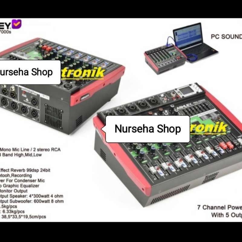 Jual Power Mixer Ashley model prx7000s prx 7000s prx7000 s Original di