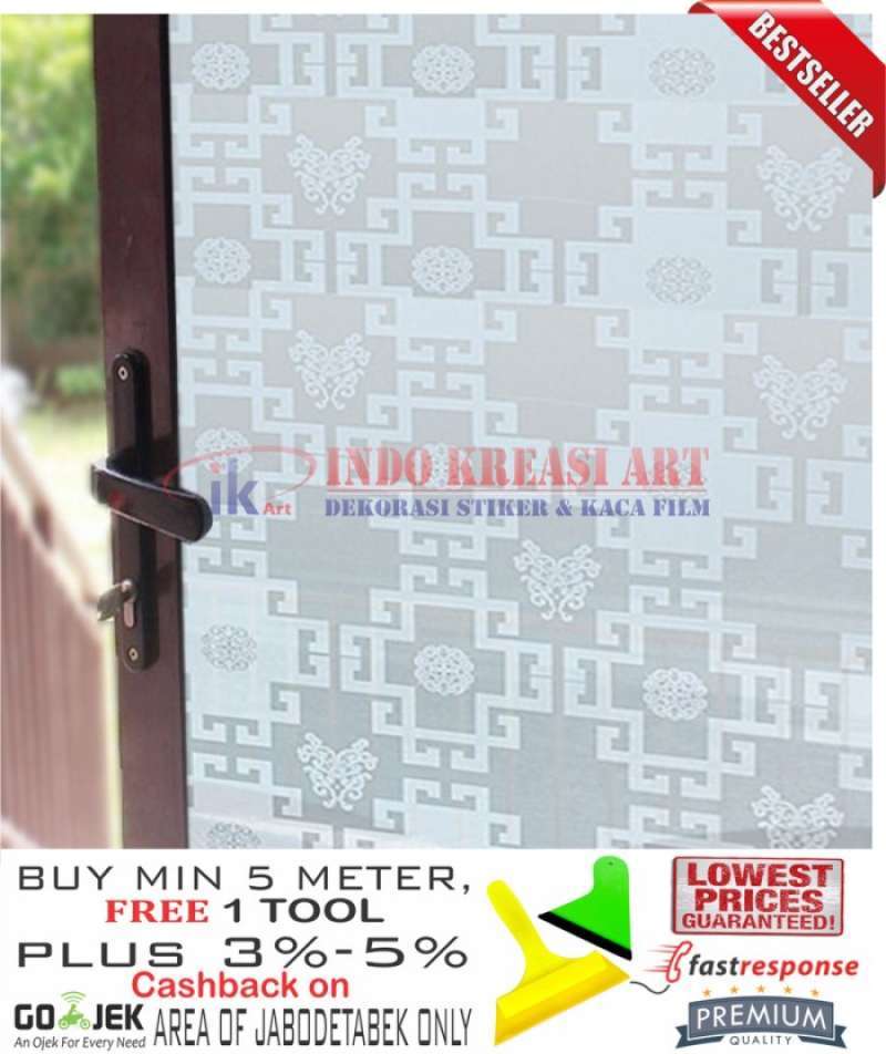 Sticker Stall Batik Promo Stiker Sticker Kaca Motif Batik Putih 122 Roll Diskon 23% Di ...