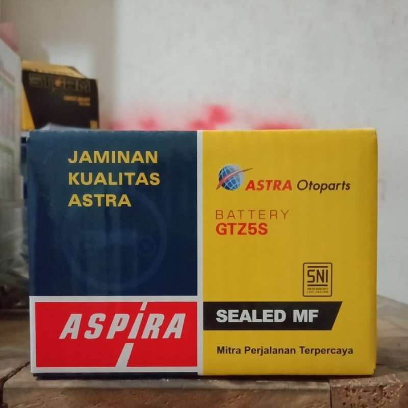 Promo Aki Motor / Aki Kering Aspira Gtz5s 12v 4ah Honda Beat Vario Mio