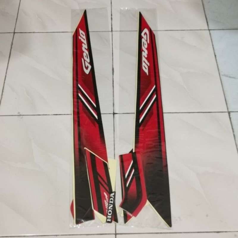 Promo Stiker Bodi Lis Body Striping Genio Merah Diskon 23% Di Seller