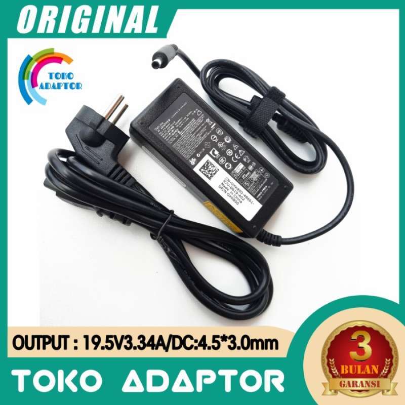 Promo Adaptor Charger Dell LA65NS2 01 0928G 19.5V 3.34A 65W DC 4.5mm x ...