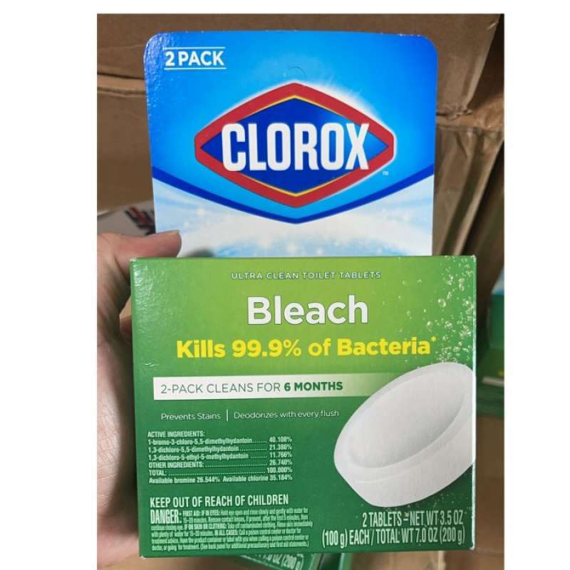 Promo Clorox Ultra Clean Toilet Tablets Bleach 2 packs Diskon 23 di