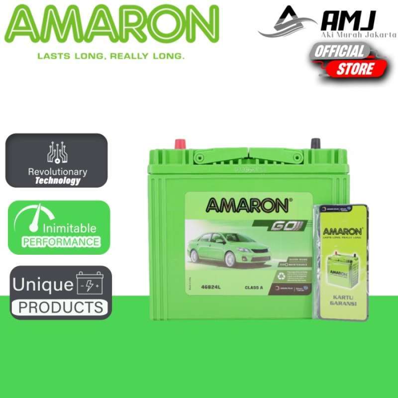 Promo Aki Mobil Nissan March NS60L / 46B24L Amaron GO Aki Kering 12v