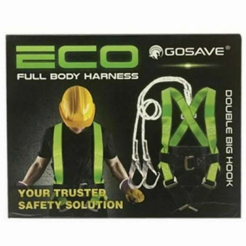 Promo safety full body harnes ECO Double big hook/safety riding body