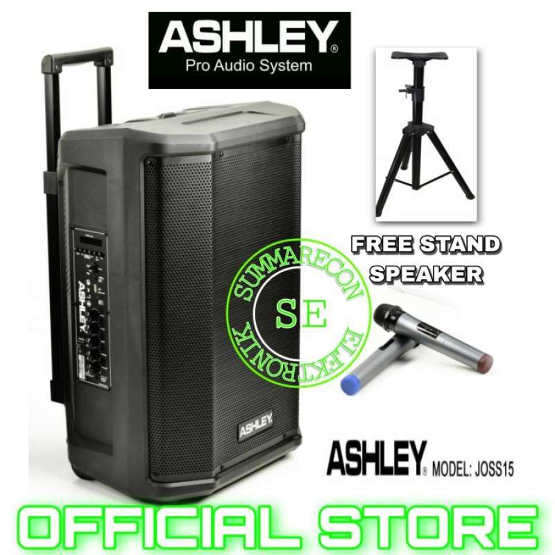 Jual speaker portable 15 inch original ashley joss 15 speaker karaoke