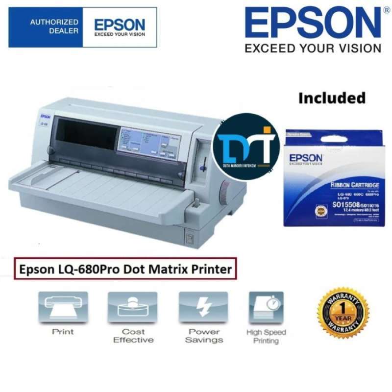 Jual Epson Lq680pro I Lq680 Pro 24pin Flatbed Dot Matrix Printer