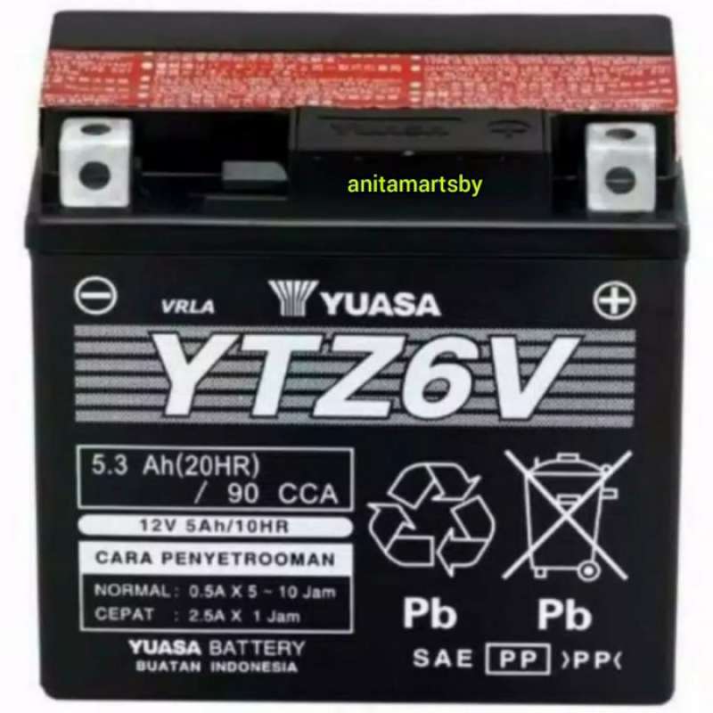 Promo Accu / Aki Motor Yuasa Ytz6v Diskon 23% Di Seller Tokotomotif