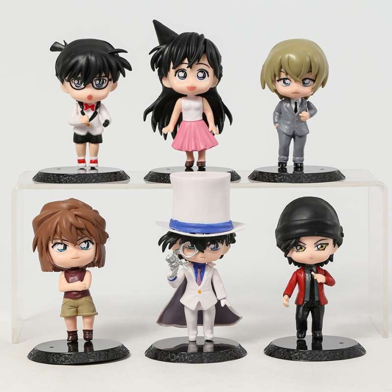 Lot 2 Figurines Detective Conan Et Mouri Kogorou – PVC – 11 Et 15 Cm