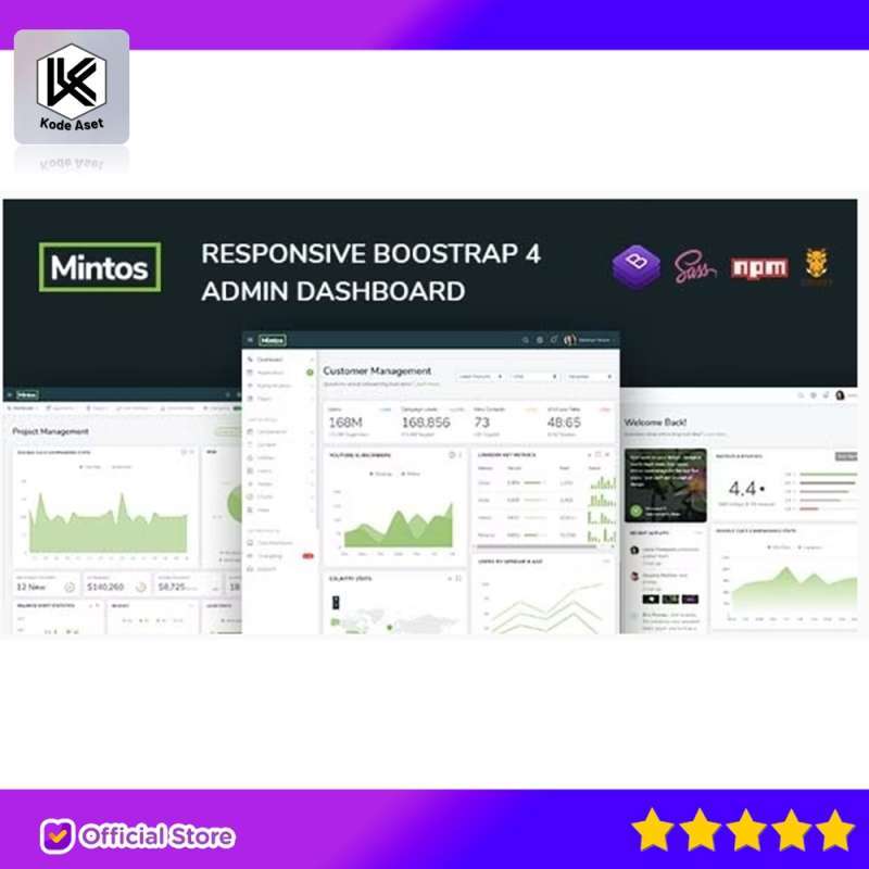 Promo MINTOS - RESPONSIVE BOOTSTRAP 4 ADMIN DASHBOARD TEMPLATE BY ...
