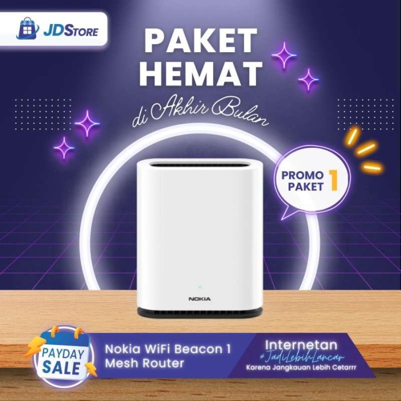 Promo smart nokia wifi beacon 1 mesh router extender paket 1 unit