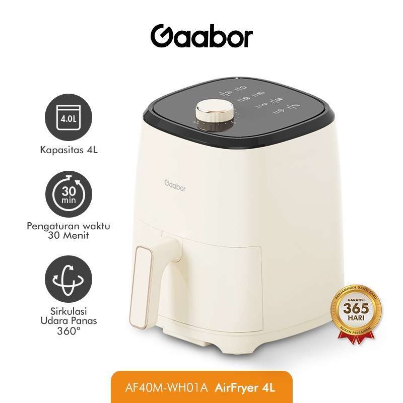 Promo Gaabor Airfryer 4 L Pengorengan Tanpa Minyak Low Watt Kapasitas